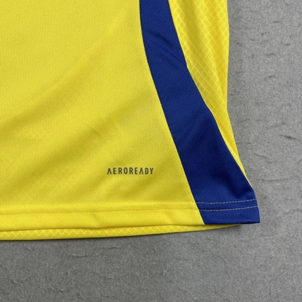 Cristiano Ronaldo Jersey Men Medium Yellow CR7 Al Nassr Home Kit Soccer Football